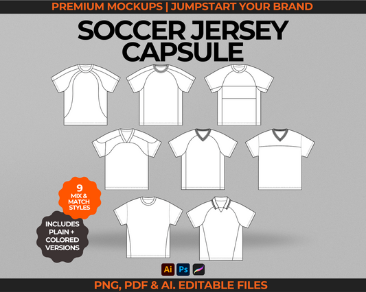 SOCCER JERSEY TECH SKETCH BUNDLE