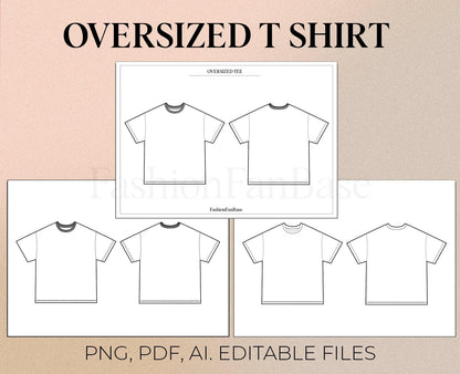 TECH PACK TEMPLATE ILLUSTRATOR & PDF + BONUS T-SHIRT EXAMPLE