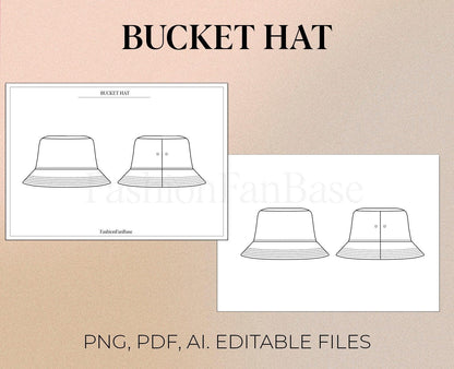 BUCKET HAT TECH SKETCH