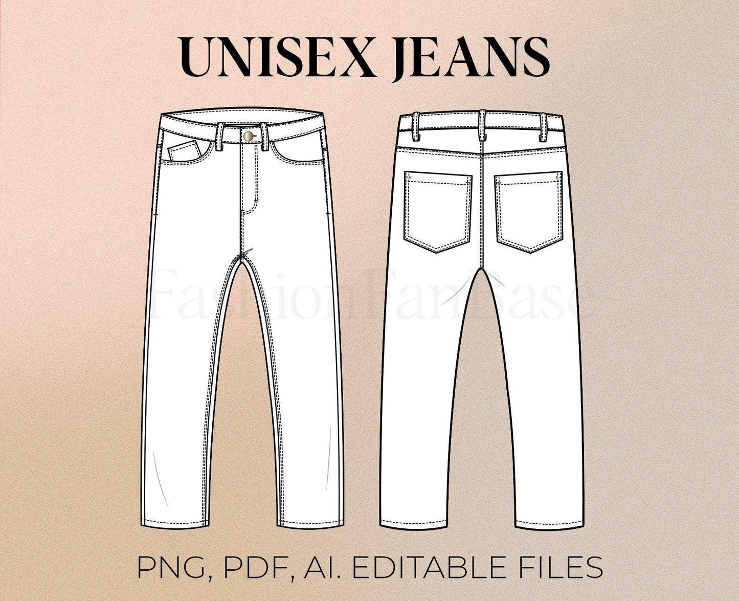 CLASSIC JEANS TECH SKETCH