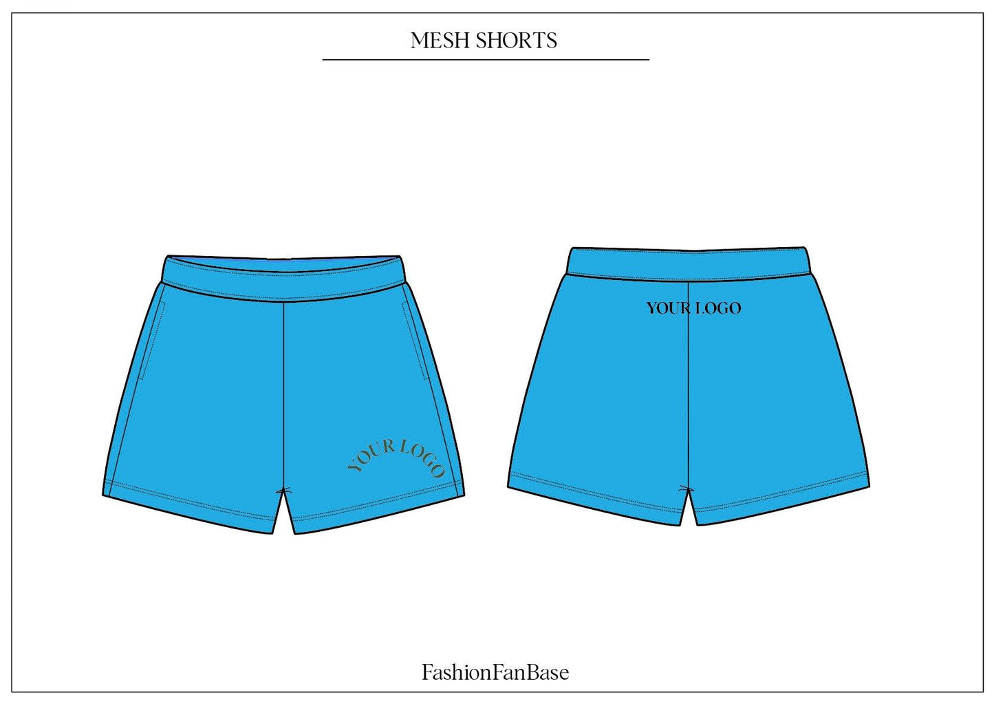 MESH SHORTS TECH SKETCH