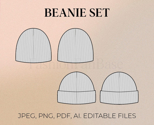 BEANIE STOCKING CAP TECH SKETCH