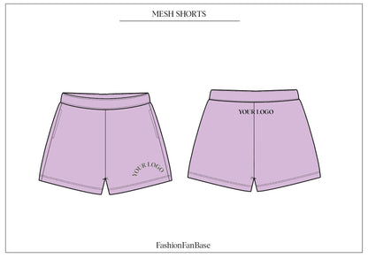 MESH SHORTS TECH SKETCH