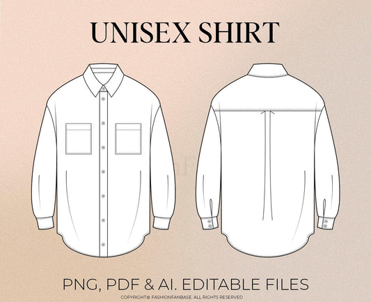 UNISEX SHIRT TECH SKETCH