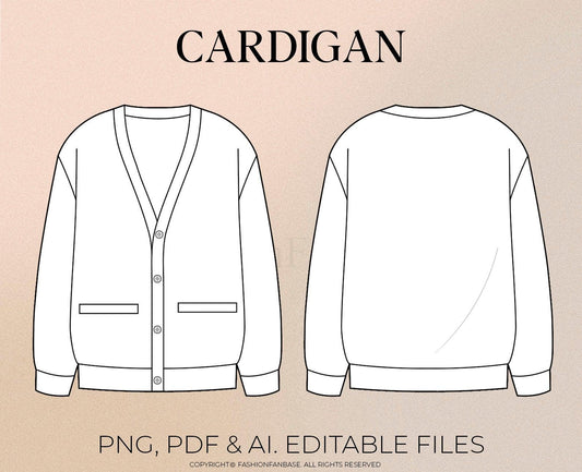 CARDIGAN TECH SKETCH