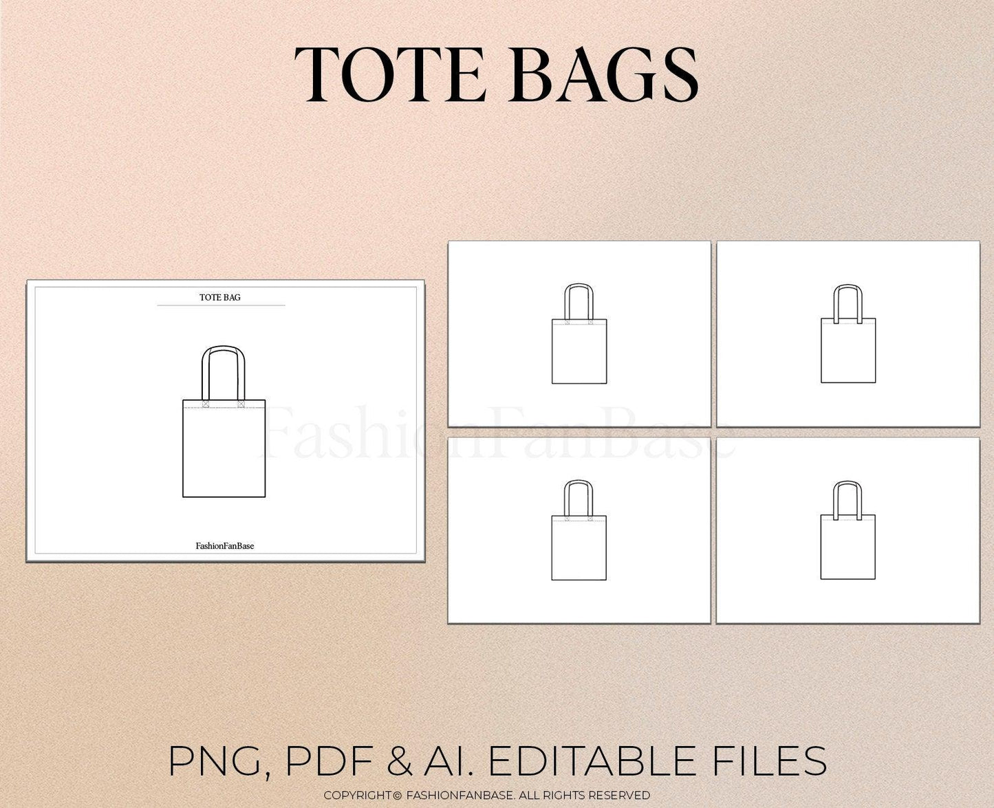 TOTE BAG TECH SKETCH SET