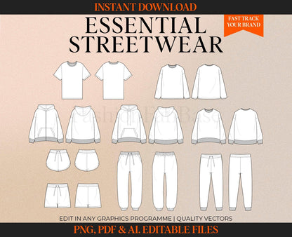 STREETWEAR TECH SKETCH ESSENTIALS BUNDLE