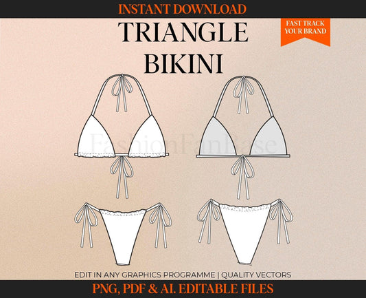 TRIANGLE BIKINI TECH SKETCH