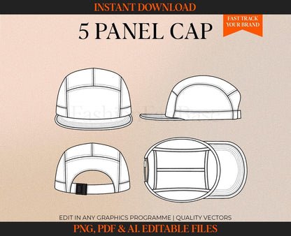 5 PANEL CAP TECH DRAWING