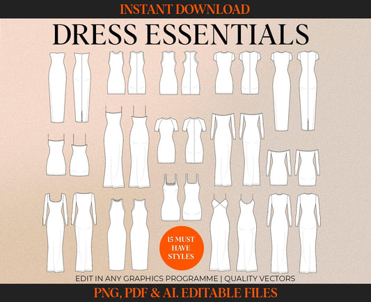 WOMENSWEAR DRESS ESSENTIALS TECH SKETCH BUNDLE