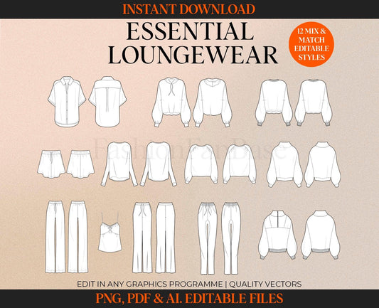 LOUNGEWEAR TECH SKETCH ESSENTIALS BUNDLE