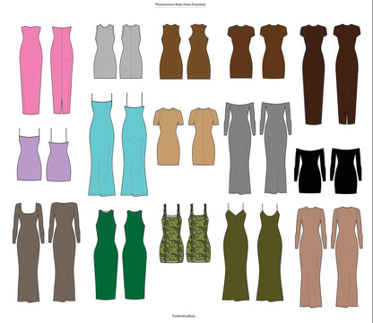 WOMENSWEAR DRESS ESSENTIALS TECH SKETCH BUNDLE