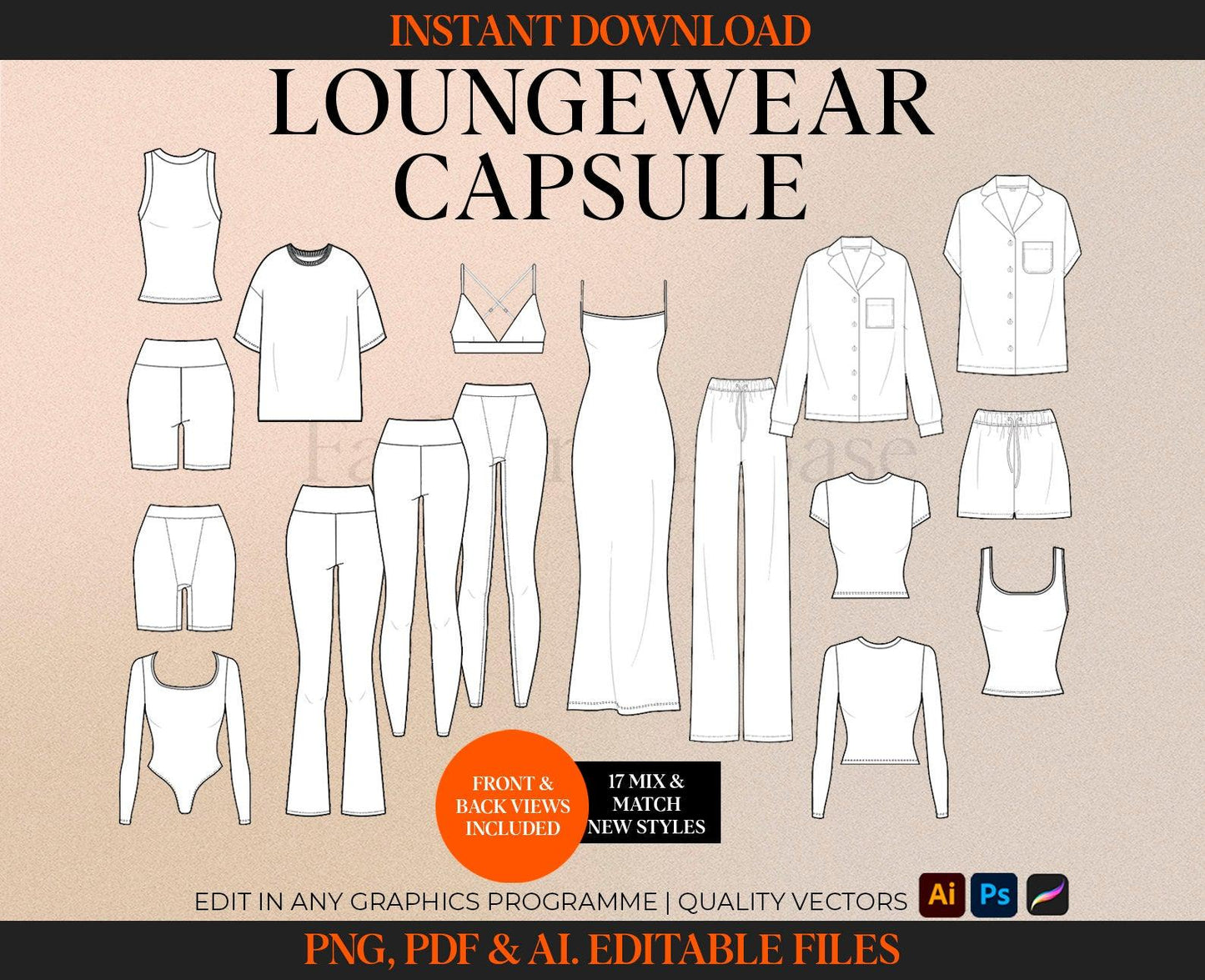 LOUNGEWEAR TECH SKETCH BUNDLE