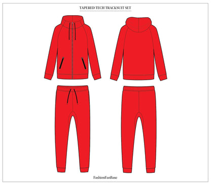 TAPERED TECH TRACKSUIT TECH SKETCH