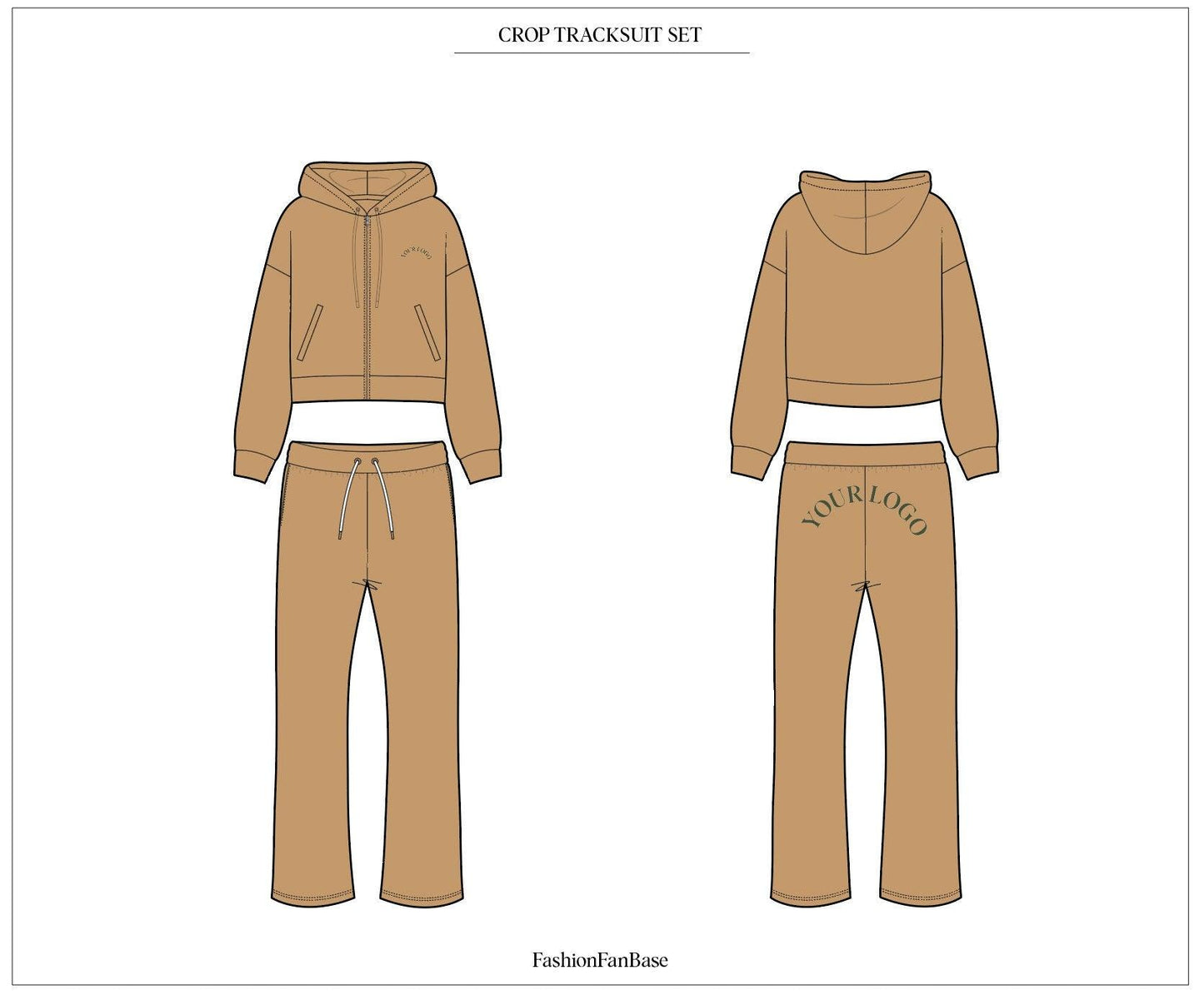 CROP TRACKSUIT TECH SKETCH