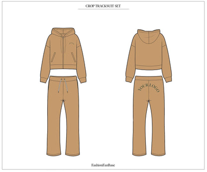 CROP TRACKSUIT TECH SKETCH