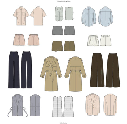 WOMEN"S SOFT TAILORED TECH SKETCH CAPSULE