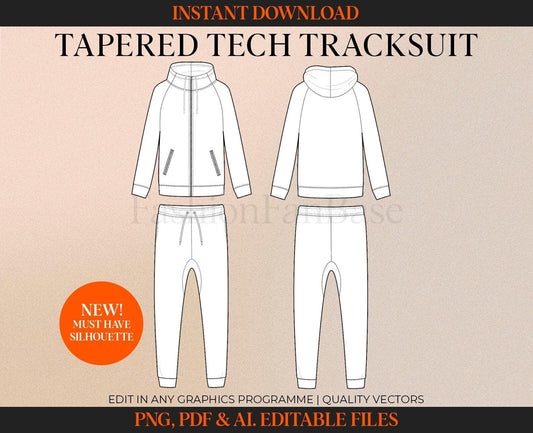 TAPERED TECH TRACKSUIT TECH SKETCH