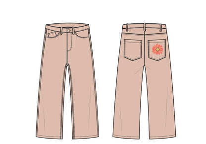 BAGGY JEANS UNISEX JEANS TECH SKETCH