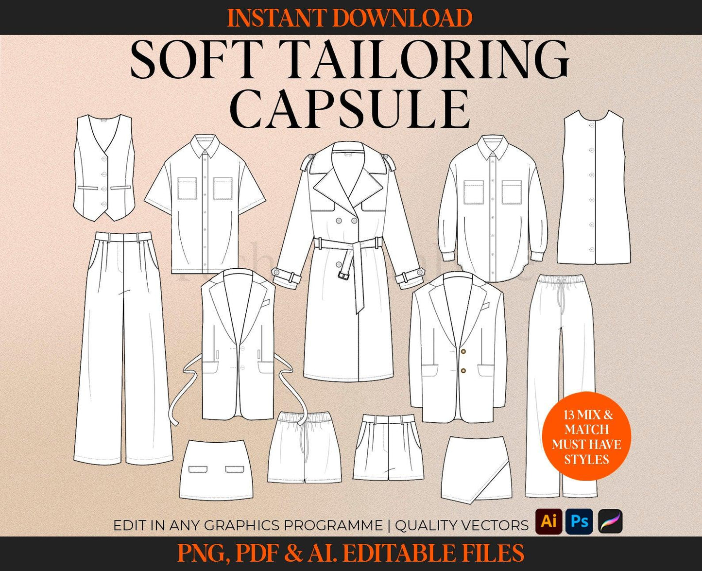 WOMEN"S SOFT TAILORED TECH SKETCH CAPSULE