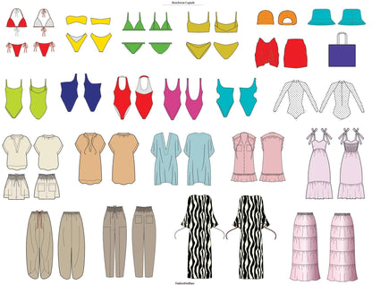 BEACHWEAR & RESORT TECH SKETCH BUNDLE