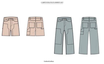 CARPENTER SHORTS & PANTS TECH SKETCH SET