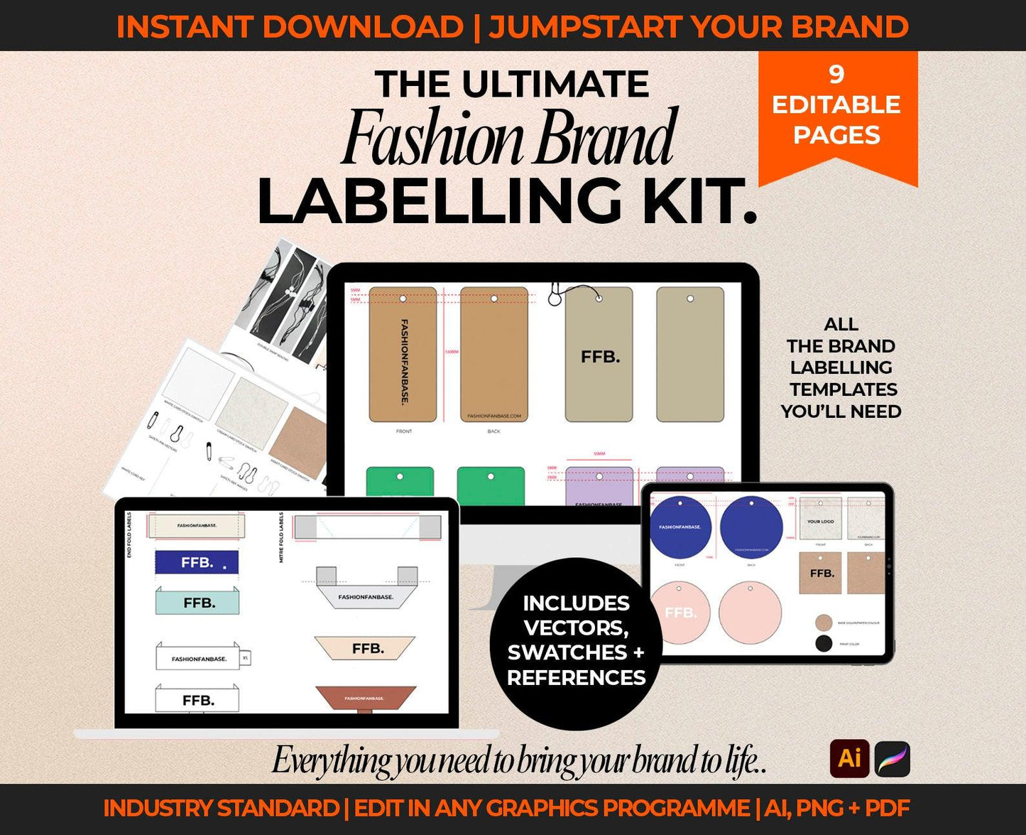 THE ULTIMATE FASHION BRAND LABELLING KIT