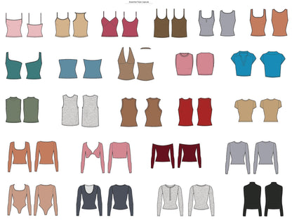 WOMEN'S TOP TECH SKETCHES SHAPEWEAR BUNDLE