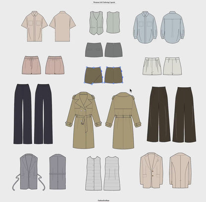 WOMEN"S SOFT TAILORED TECH SKETCH CAPSULE