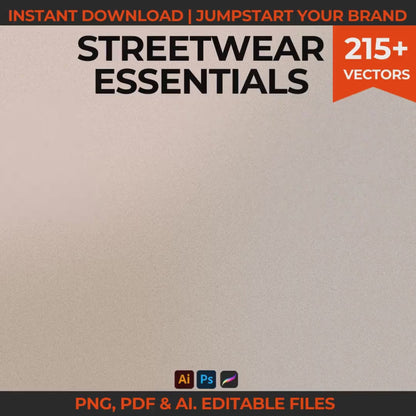 STREETWEAR ESSENTIALS TECH SKETCH BUNDLE + TECH PACK TEMPLATE