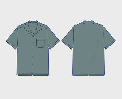 SHORT SLEEVE SHIRT TECH SKETCH