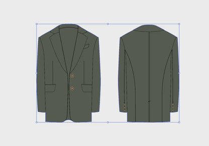 OVERSIZED BLAZER TECH SKETCH